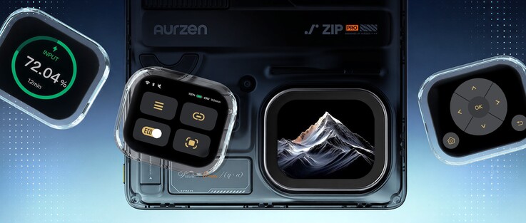 The Aurzen Zip Pro is controlled by a color touchscreen.