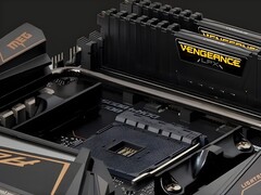 Corsair’s Vengeance RAM on a motherboard. (Image Source: Corsair)