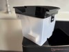 The 4-liter fresh water tank.