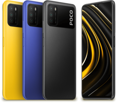 The Xiaomi Poco M3 starts from 150 Euros (~$181) and is available in three case colors.