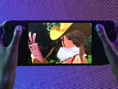 D3 Waifu 4U has anime-styled games that are playable on the Steam Deck. Pictured: the gaming handheld running Onee Chanbara Origin. (Image source: Valve - edited)