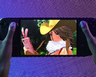 D3 Waifu 4U has anime-styled games that are playable on the Steam Deck. Pictured: the gaming handheld running Onee Chanbara Origin. (Image source: Valve - edited)