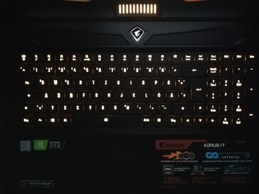 Aorus 17 YA - Keyboard illumination