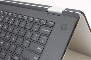 Power button doubles as an optional fingerprint reader