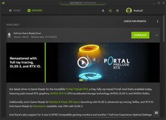 Nvidia GeForce Game Ready Driver 536.67 notification in GeForce Experience (Source: Own)