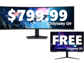 Samsung is bundling free Odyssey G3 gaming monitors with discounted Odyssey G9 and Odyssey Ark gaming monitors. (Image source: Samsung - edited)
