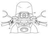 TFT instrument display and handlebar mounted controls for switching between wide and zoomed in views (Image source: Suzuki)