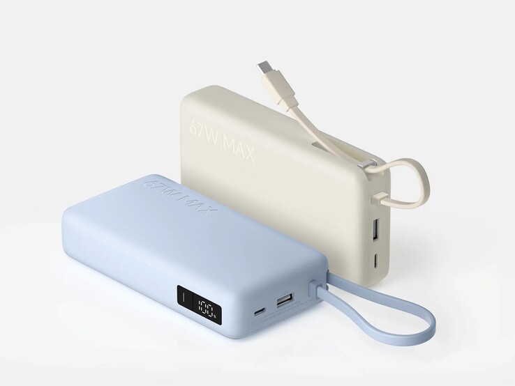 The Xiaomi 67W Power Bank 20000 (Integrated Cable). (Image source: Xiaomi)