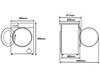 The dimensions of the Xiaomi Mijia Ultra-Thin Washing and Drying Machine 10kg. (Image source: Xiaomi)