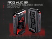 Asus ROG NUC 16 Phantom Blade Zero Edition mini PC with a custom black-and-red design.