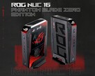 Asus ROG NUC 16 Phantom Blade Zero Edition mini PC with a custom black-and-red design.