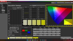 CalMAN: Color saturation (calibrated)