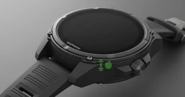 A concept image showing Garmin's new digital crown hardware. (Image source: Gadgets & Wearables)