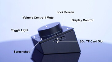A clickable knob and four buttons are installed. (Image source: HubKey)