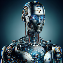 Human-like robots seem to be the next big thing in high-tech. (Image source: DallE 3)