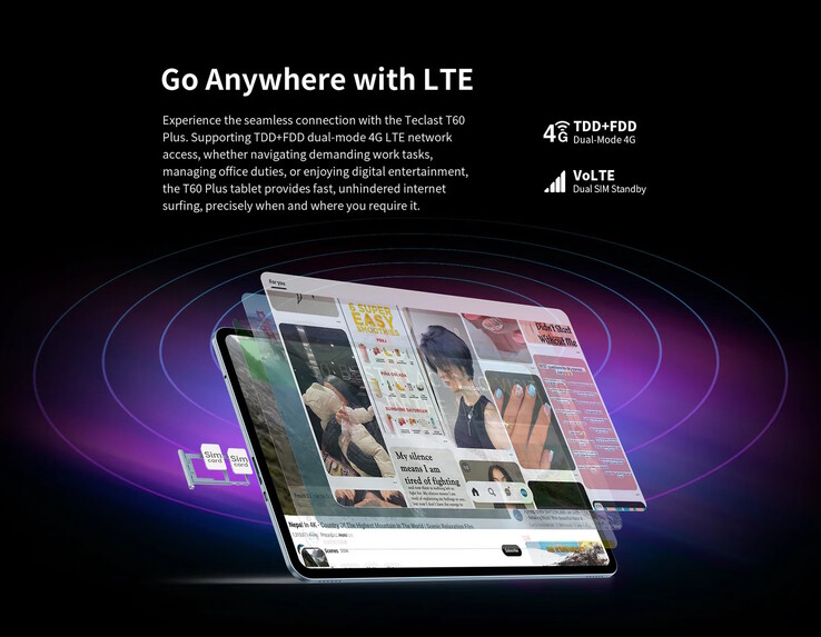 Cellular connectivity is supported. (Image source: Teclast)