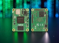 The Radxa CM4 compute module houses the octa-core Rockchip RK3576 ARM SoC. (Image source: Radxa, edited)