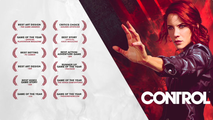 Control has won a lot of awards since its release in August 2019. (Image source: Epic Games/505 Games)
