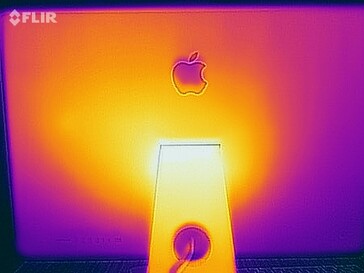 Surface temperatures stress test (rear)