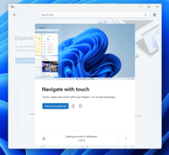 Microsoft has rolled out a new Tips app for Windows 11. (Image source: Microsoft)