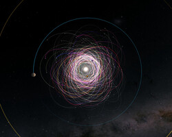 If the precise orbit is known, more can be found out about the nature of the asteroids. (Image source: ESA/Gaia/DPAC)