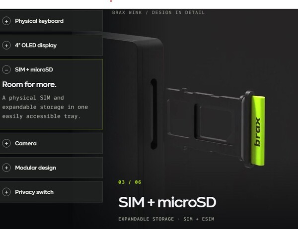 The SIM tray has a pull-tab, eliminating the need for a SIM removal tool.