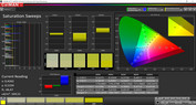 CalMAN saturation - Vivid (warm) (DCI P3)