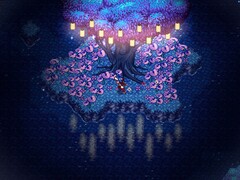 An image showing a environment in CrossCode.