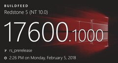 Windows 10 'Redstone 5' builds start appearing on BuildFeed. (Source: MSPoweruser)