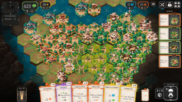 Pictured: A gameplay screenshot from Dawnmaker.