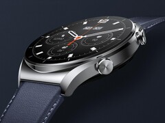 The Xiaomi Watch S1 with its leather watchband. (Image source: @TechInsiderBlog)