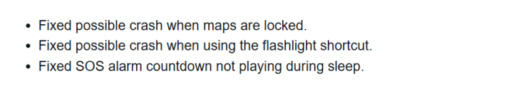 The release notes for system software 20.24 for the Fenix 8 smartwatches. (Image source: Garmin)