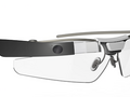 Google Glass wearable showing the heads up display. (Source: Google)