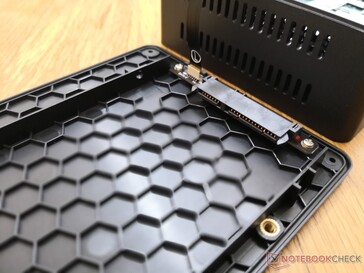 Secondary 2.5-inch SATA III bay sits underneath the top cover