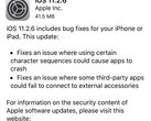 Apple has released a patch for the Indian character bug that causes severe crashes on all platforms.