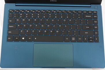 Identical keys to the InBook X1 Pro albeit with some secondary functions and Caps Lock LED swapped