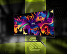 The MAG 341CQP is the second-largest QD-OLED monitor that MSI has shown at CES 2024. (Image source: MSI)