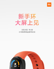 Xiaomi Mi Band 6. (Image source: Xiaomi Weibo)