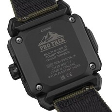 Back cover of the Pro Trek PRW6900YB-3 (Image source: Casio)