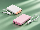 The Oppo 33 W Pocket Charge available in light pink and khaki fragrance colorways