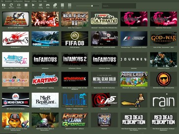 RPCS3 Old Steam theme game icons.