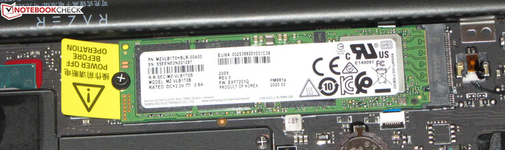 An NVMe SSD serves as system drive.