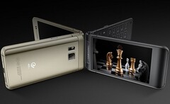 Samsung W2016 dual screen flip Android smartphone