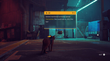 Pictured: A gameplay screenshot from Stray.