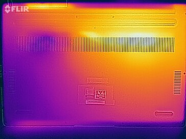 Heat distribution under load - bottom