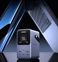 The Ugreen 300 W 48000 mAh power bank features a total of five USB ports (Image source: Ugreen)