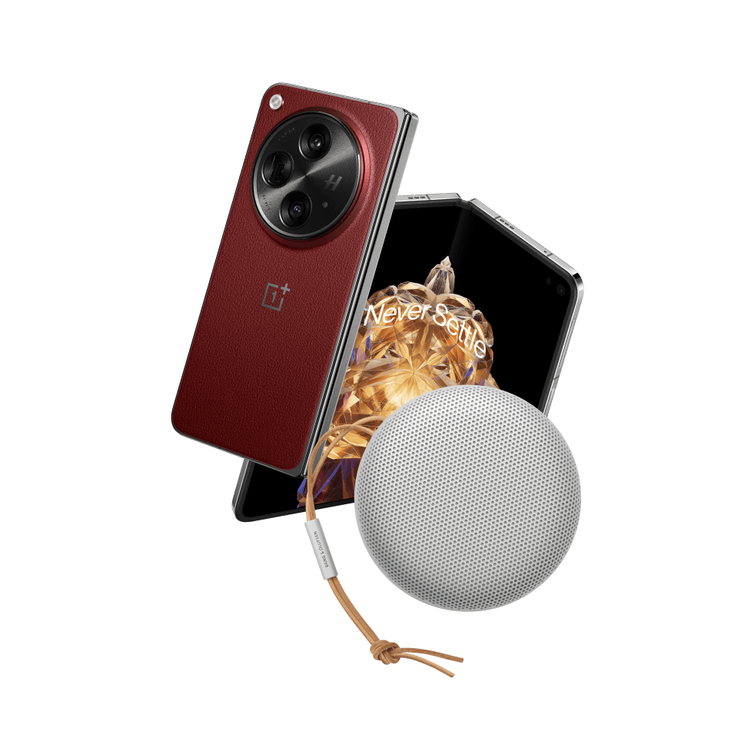 The Open Apex Edition with the OnePlus x Bang & Olufsen Collaboration A1 speaker. (Source: OnePlus)
