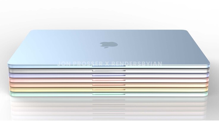The next MacBook Air will be a colourful entry in the series. (Image source: Jon Prosser & Ian Zelbo)