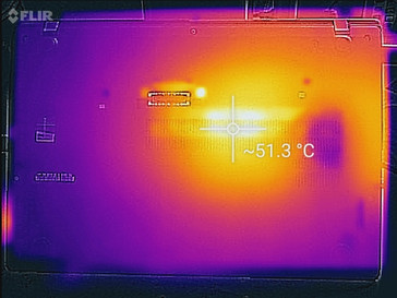 Thermal profile, underside