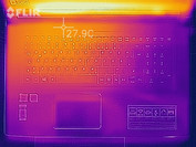 heat distribution at idle - upper side